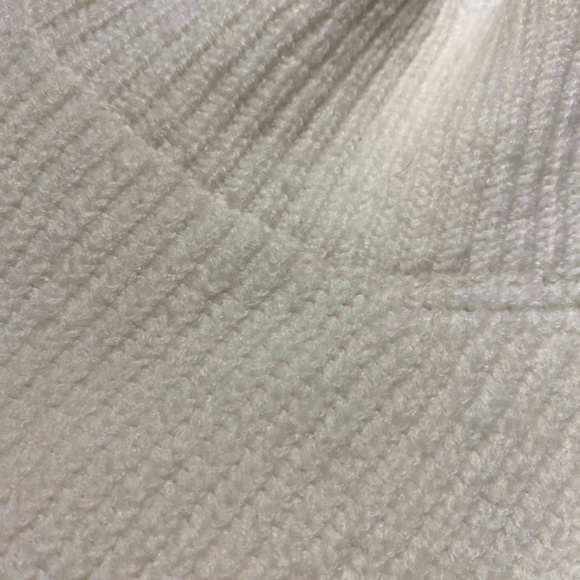 White mock neck sweater dress - Picture 3 of 3